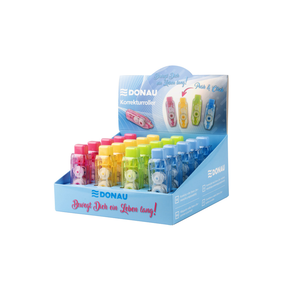 Korrekturroller, Korrekturrollen, Multicolor, Kinder-Schreibwaren, Display