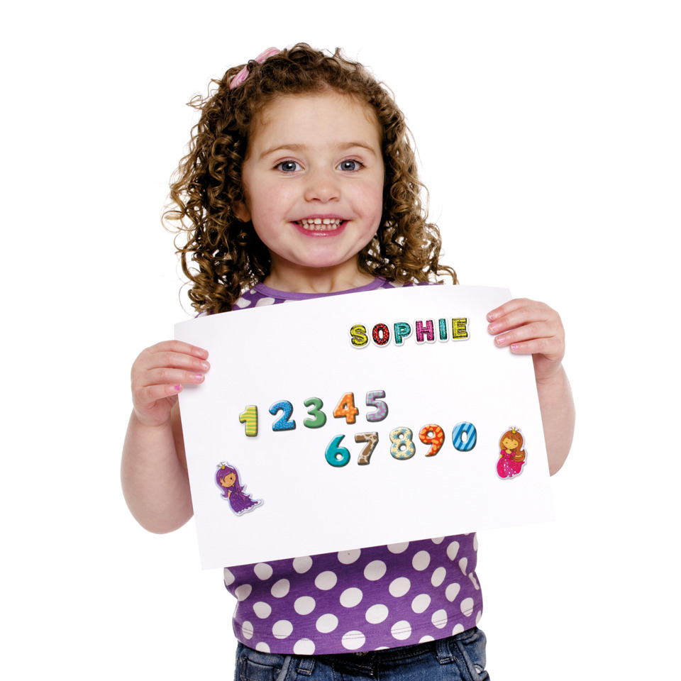 Kinder, Namensschild, Zahlen, Kinderfreundlich, Lernposter