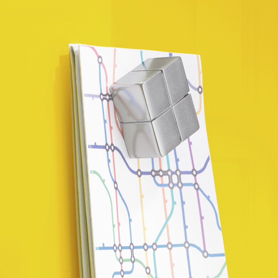 metallischer Würfel, Mini-Deko, Glitzer/Metallic, Kartenhalter/Notizbuch, Stadtplan-Motiv