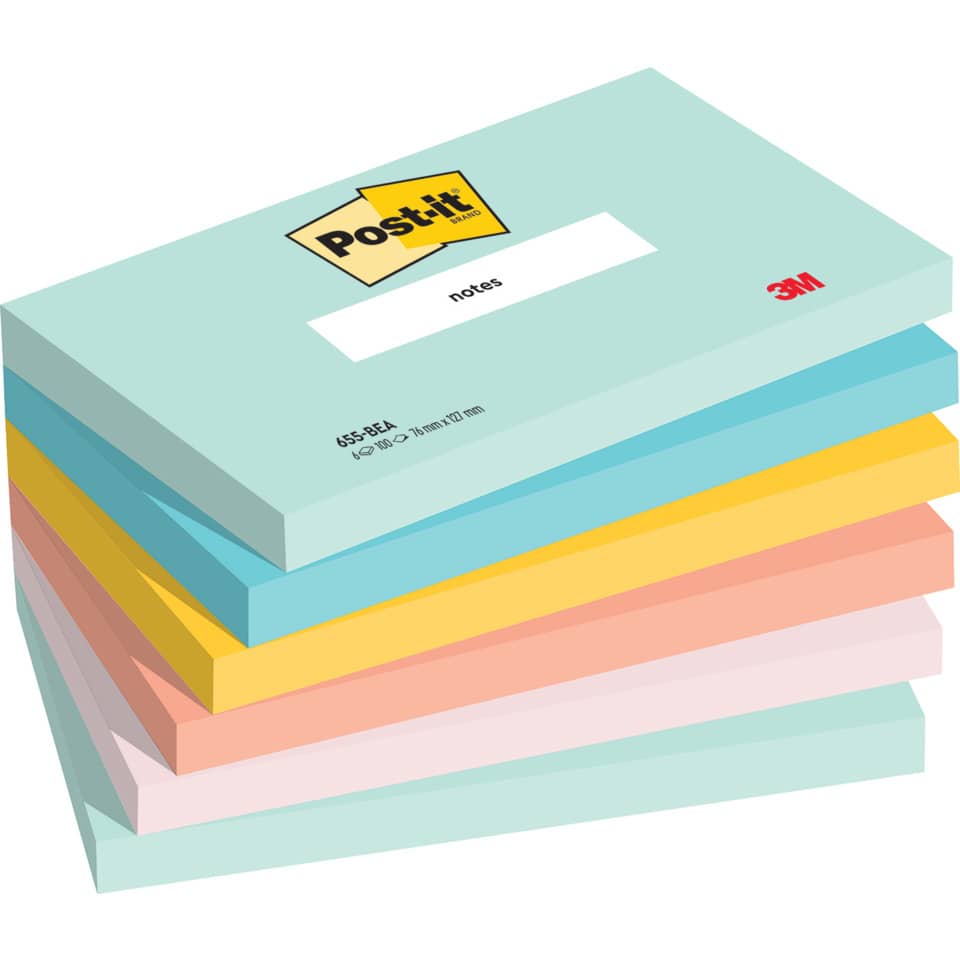 Post-it Notizblock, Notizblöcke, Sticky Notes, Mehrfarbig, Papierblock