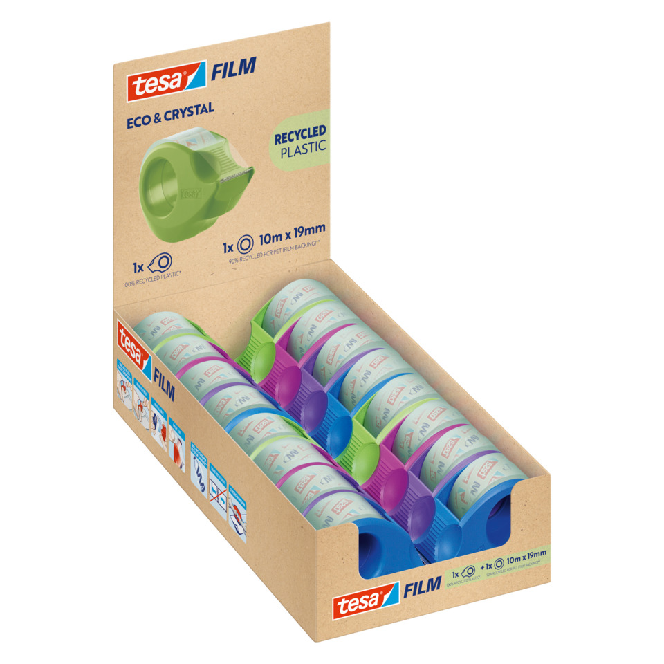 Tape, Filmmaterial, Klebeband, Recycling Kunststoff, 10m x 19mm