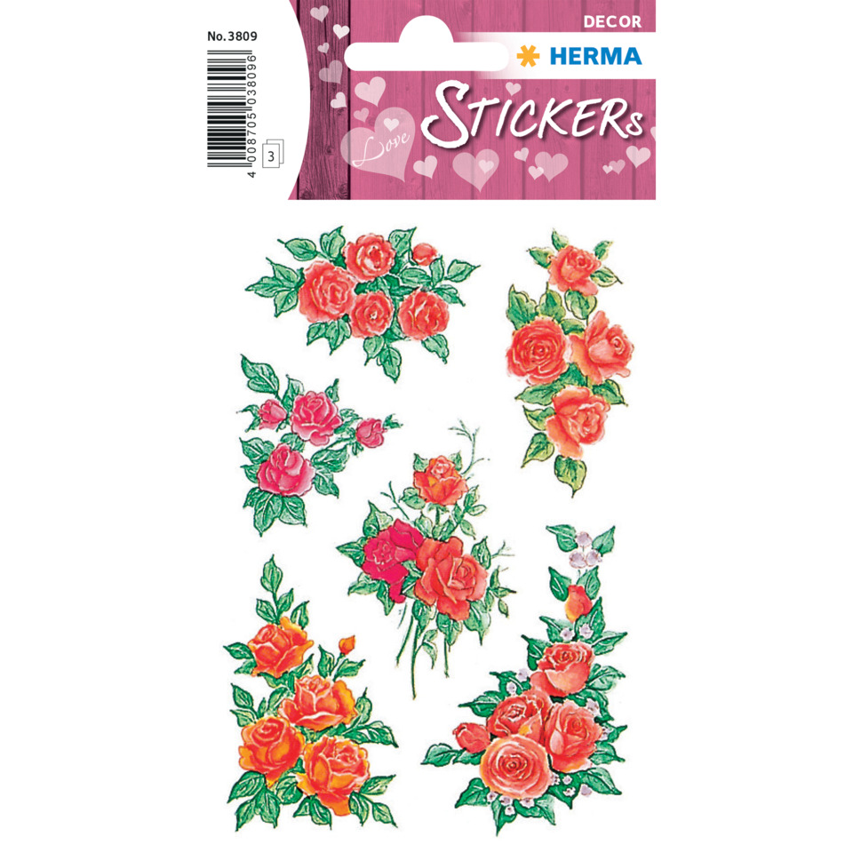 roses, stickers, dekoration, rose pattern, blumen clusters