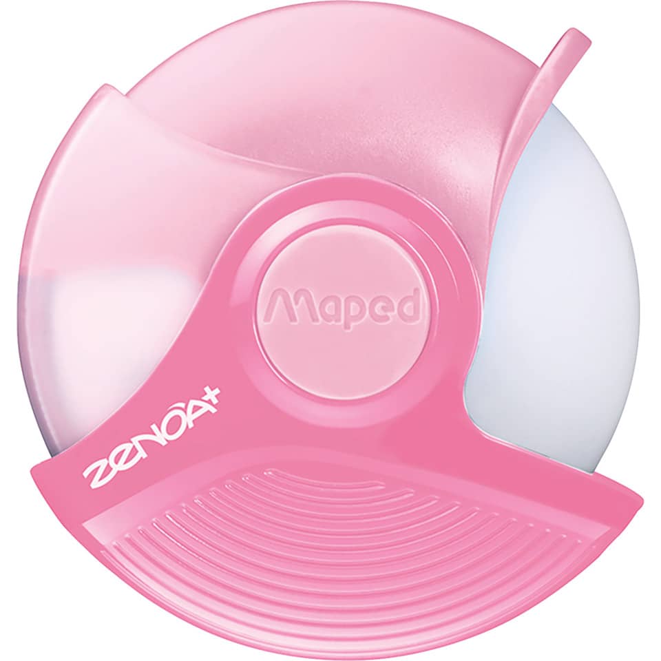 pink, Tacker/Abroller, Tesafilm-Abroller, rundes Design, Gummigriff