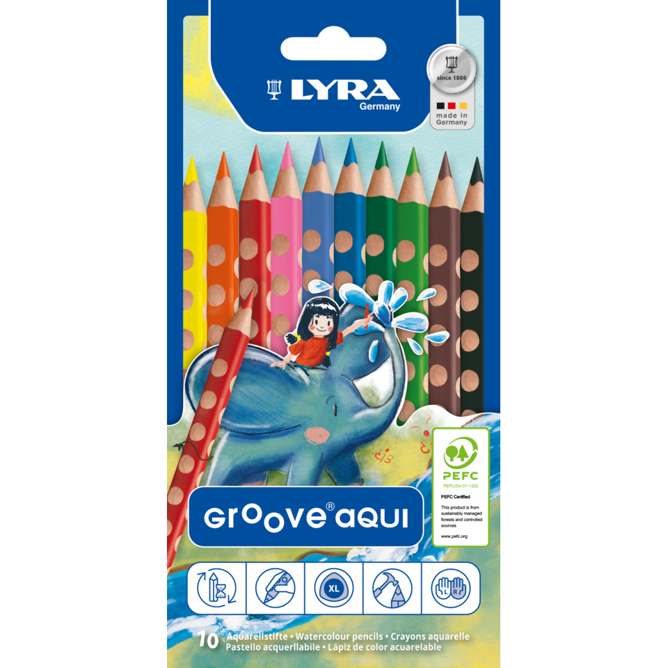 Aquarellstifte, Buntstifte, Buntstiftset, Malkreide, Kinderzeichnung