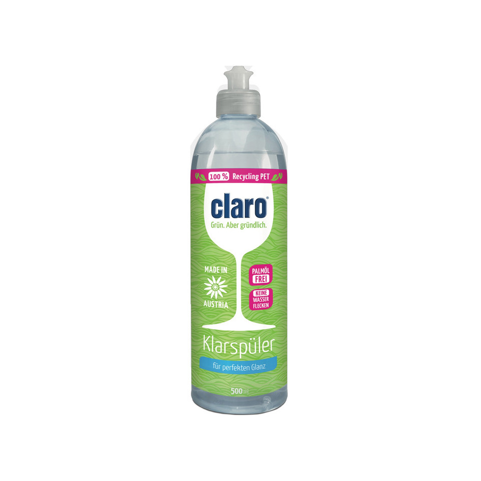 Glasreiniger, Klarspüler, 500 ml, Grün, PET Recycling
