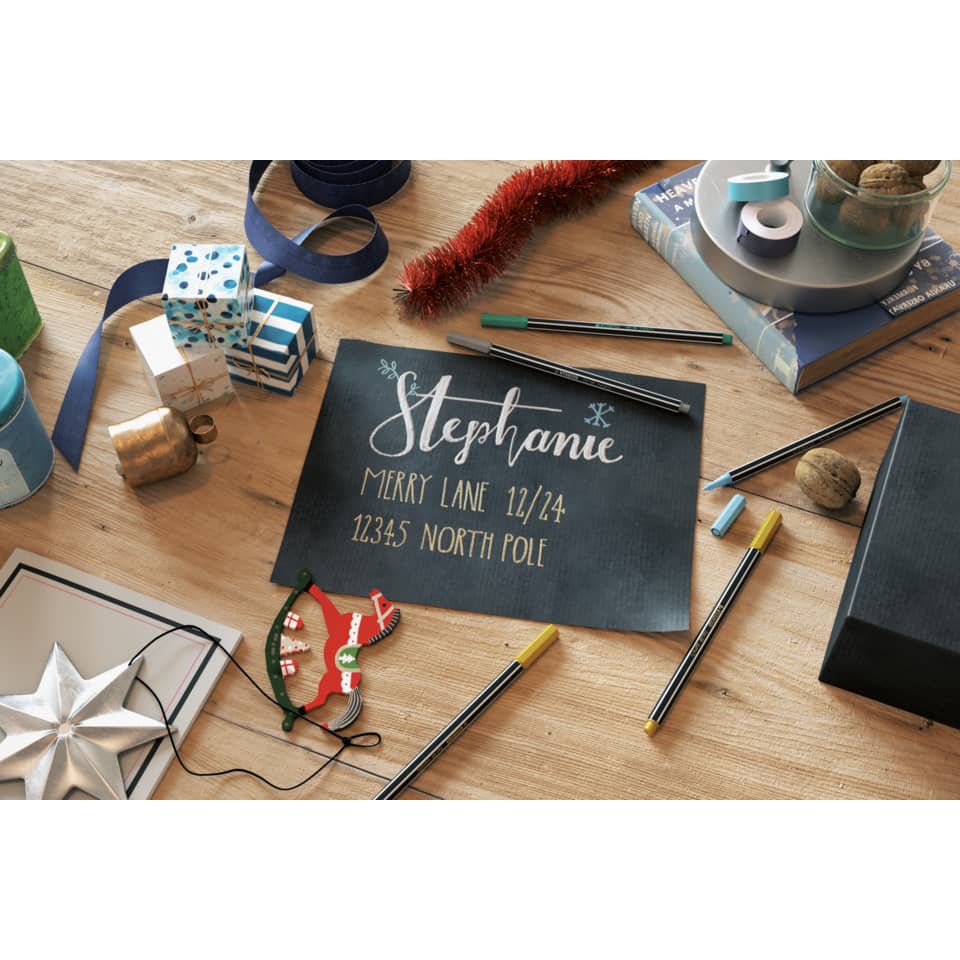 Schiefertafel, Handschrift, Weihnachtsdeko, Geschenkverpackung, Sticker/Schmuckelement