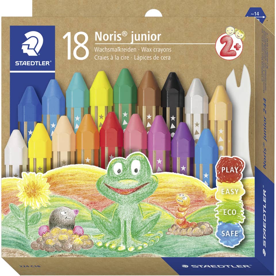 kids, crayons, wax, set, colorful
