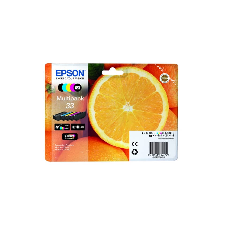 Multipack, Druckerpatronen, Farbpatronen, Epson, Orangenbild
