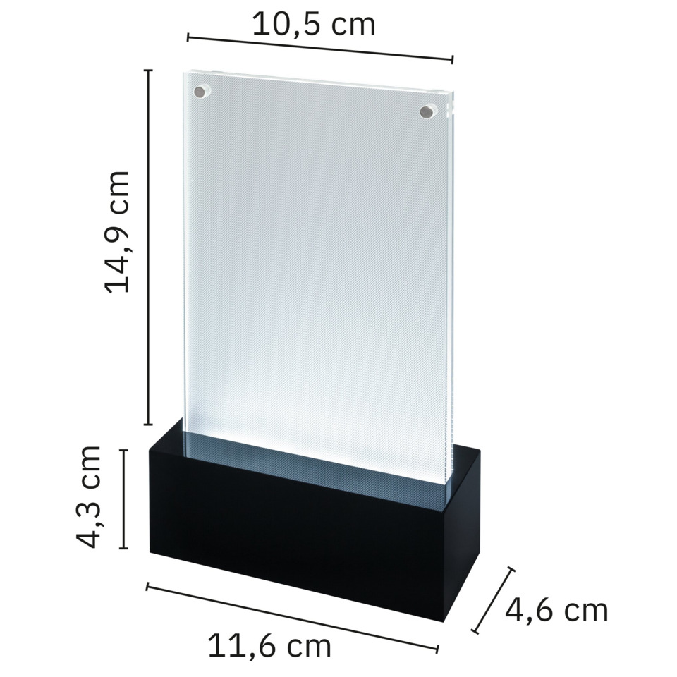 Acrylplatte, klare Acryl, Display-Ständer, rechteckige Platte, glasähnliche Platte