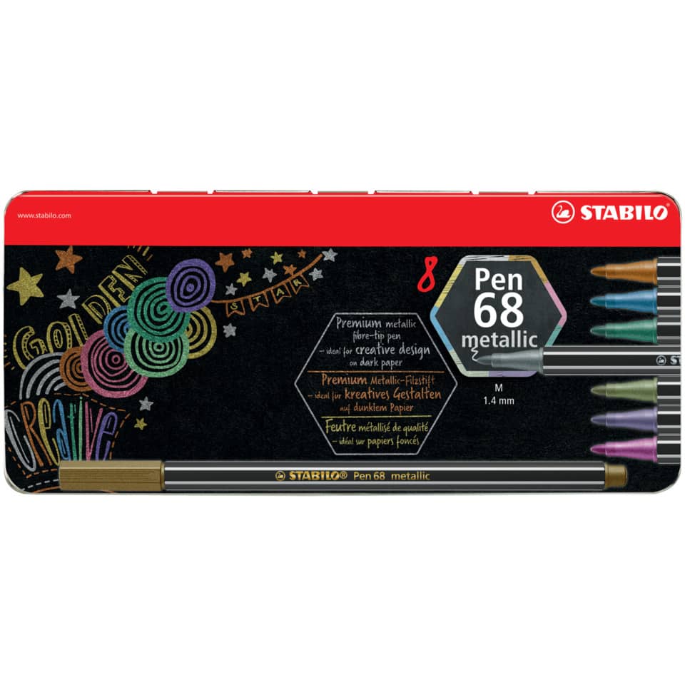 Bleistifte, Metallisch, Pen 68, Kunstbedarf, Tintenstifte