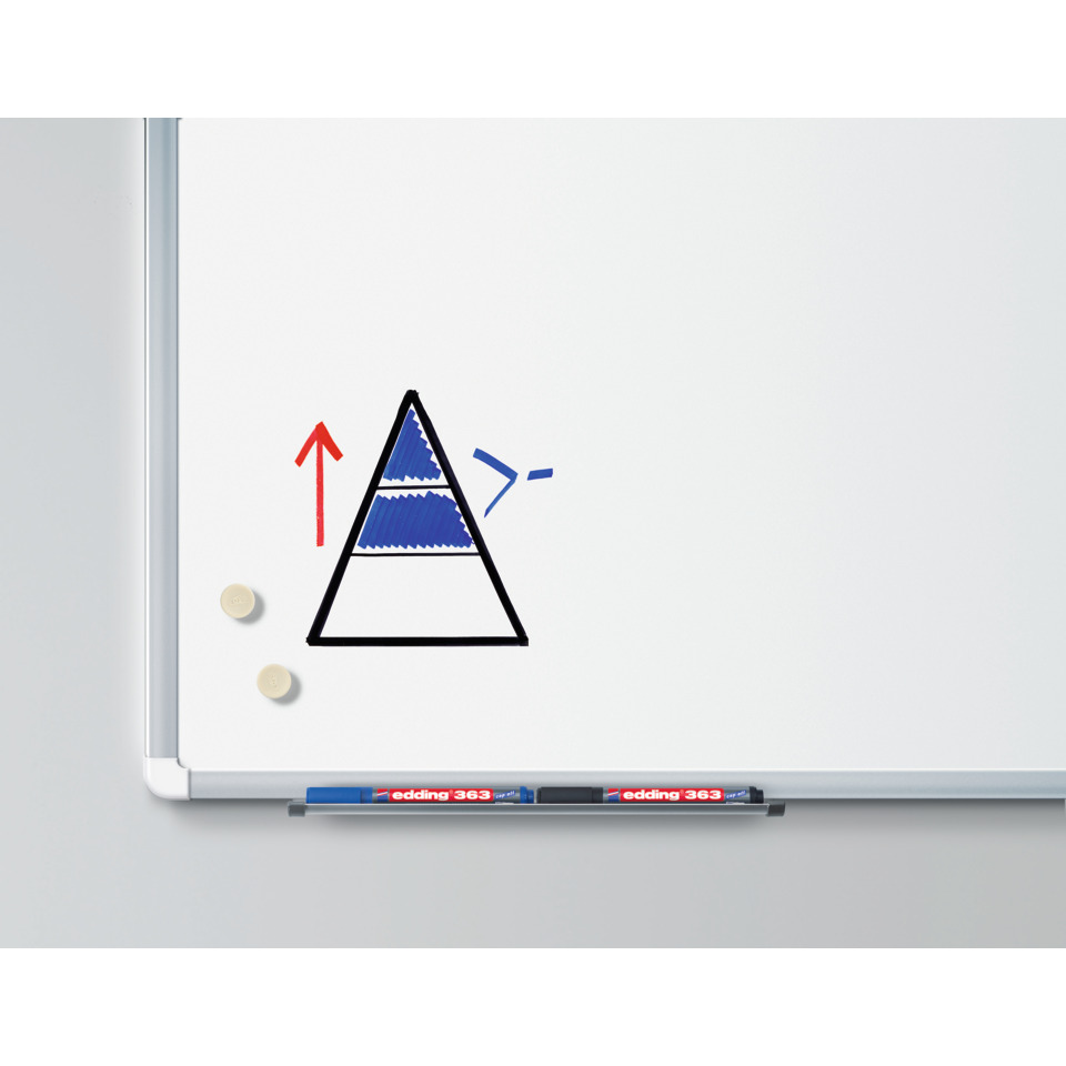 whiteboard, white board, Dreieck-Diagramm, Markerzeichnung, Pyramide