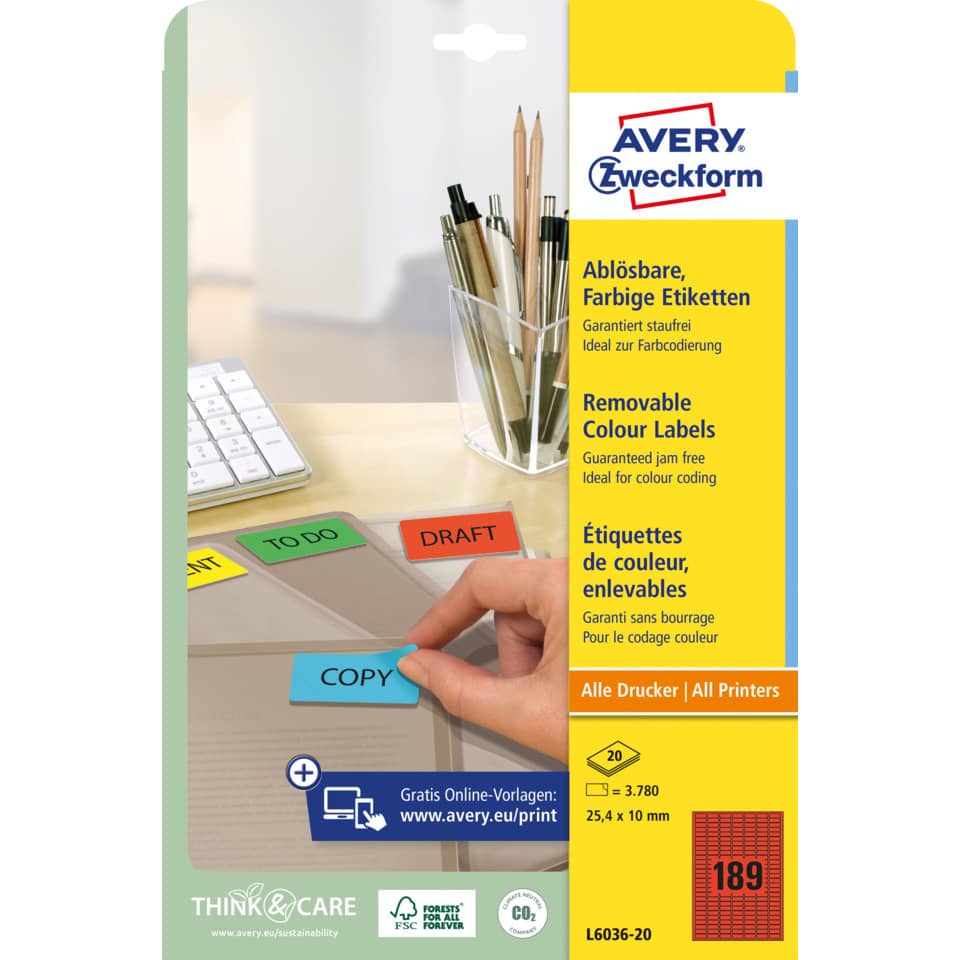 etiketten, löschfarbige etiketten, abziehbare etiketten, druckeretiketten, office zubehör
