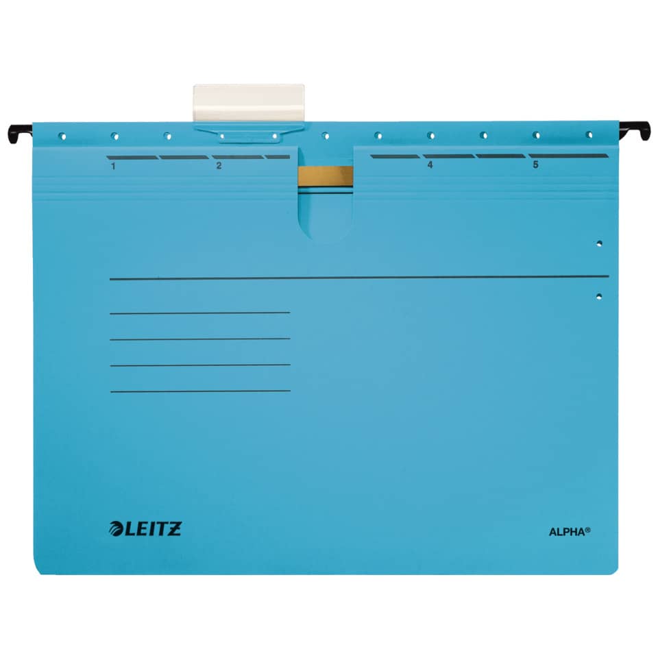 A4-Ordner, Blauer Ordner, Klemmschutz, Dateiablage, Leitz Alpha