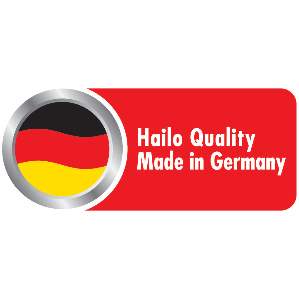 Made in Germany, Deutsches Flagge, roter Aufkleber, runder Emblem, metallischer Ring