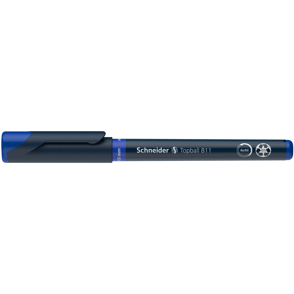 Kuli, Schreiber, Topball 811, Blau, Kappe