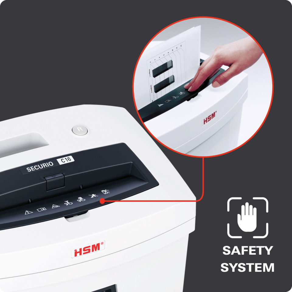 Papierschredder, Kreditkarten shredder, HSM, Sicherheitsanzeigen, Schredderschlitz