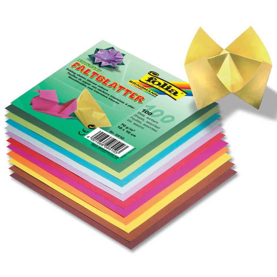 Kunstpapier, Faltpapier, Origami-Papier, bunte Blätter, 70x10 cm