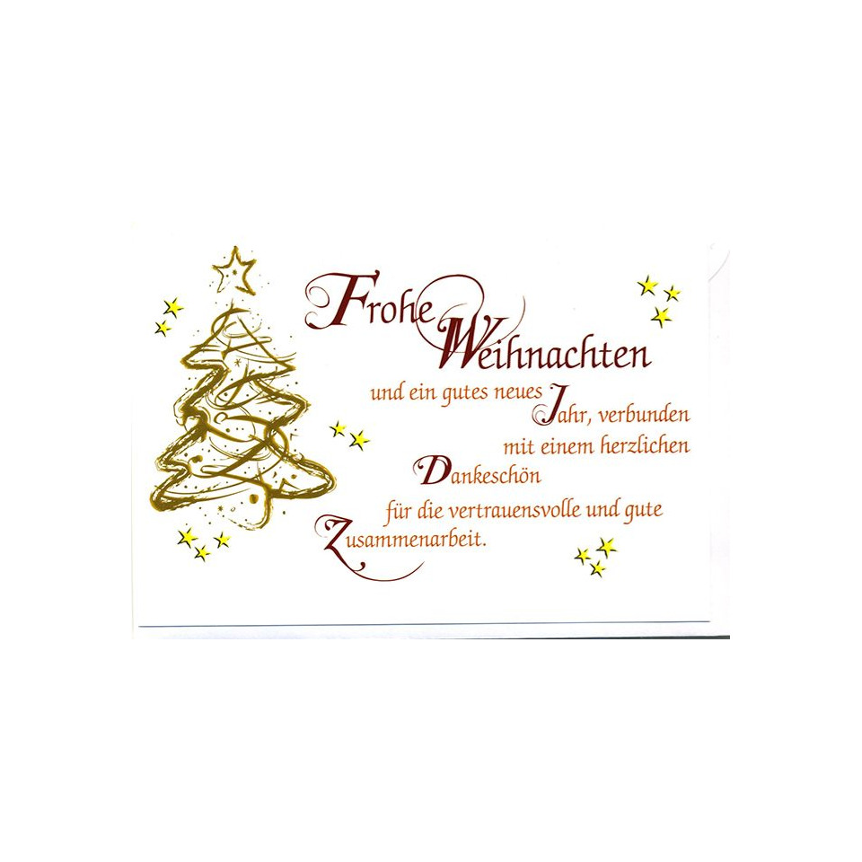 Weihnachtskarte, Goldener Baum, Weihnachtsgrüße, Kartenmotiv, Sterne