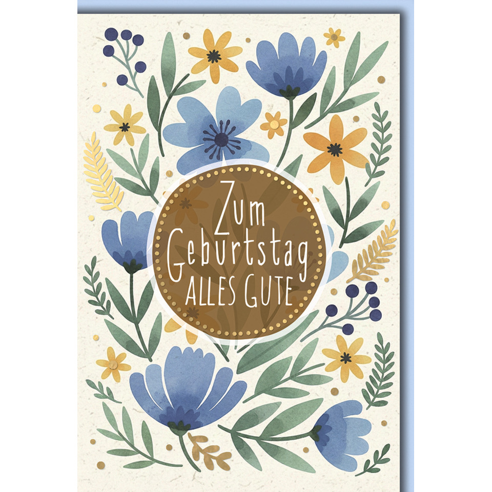 karte, geburtstag, blumen, muster, grusskarte