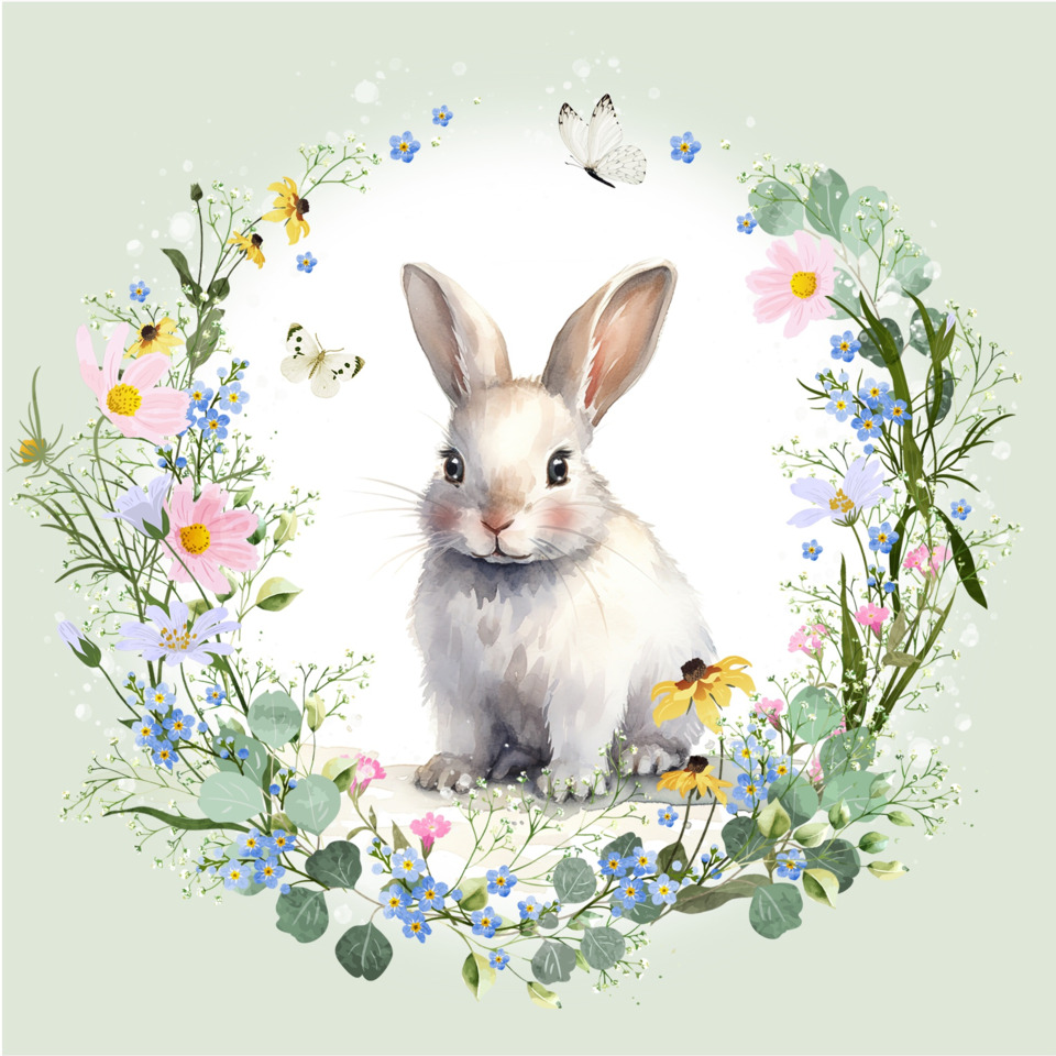 Hase, Hasenkopf, Kaninchen, Ostern, Wiese