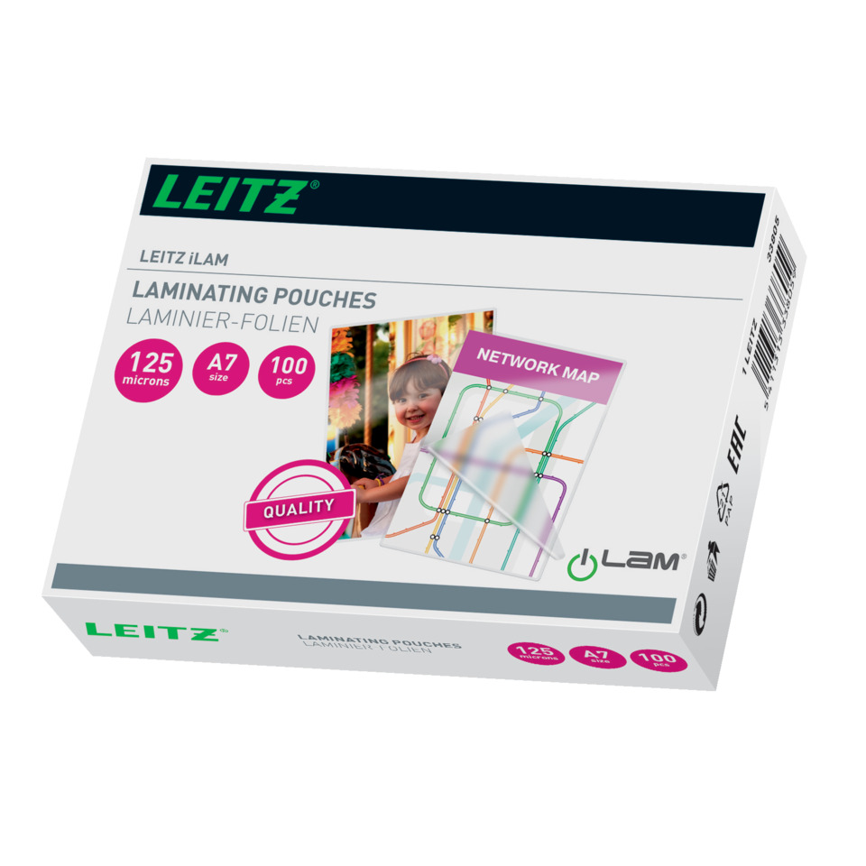 Laminate Pouches, Laminierfolien, 125 Mikron, 100 Stück, Netzwerkkarte