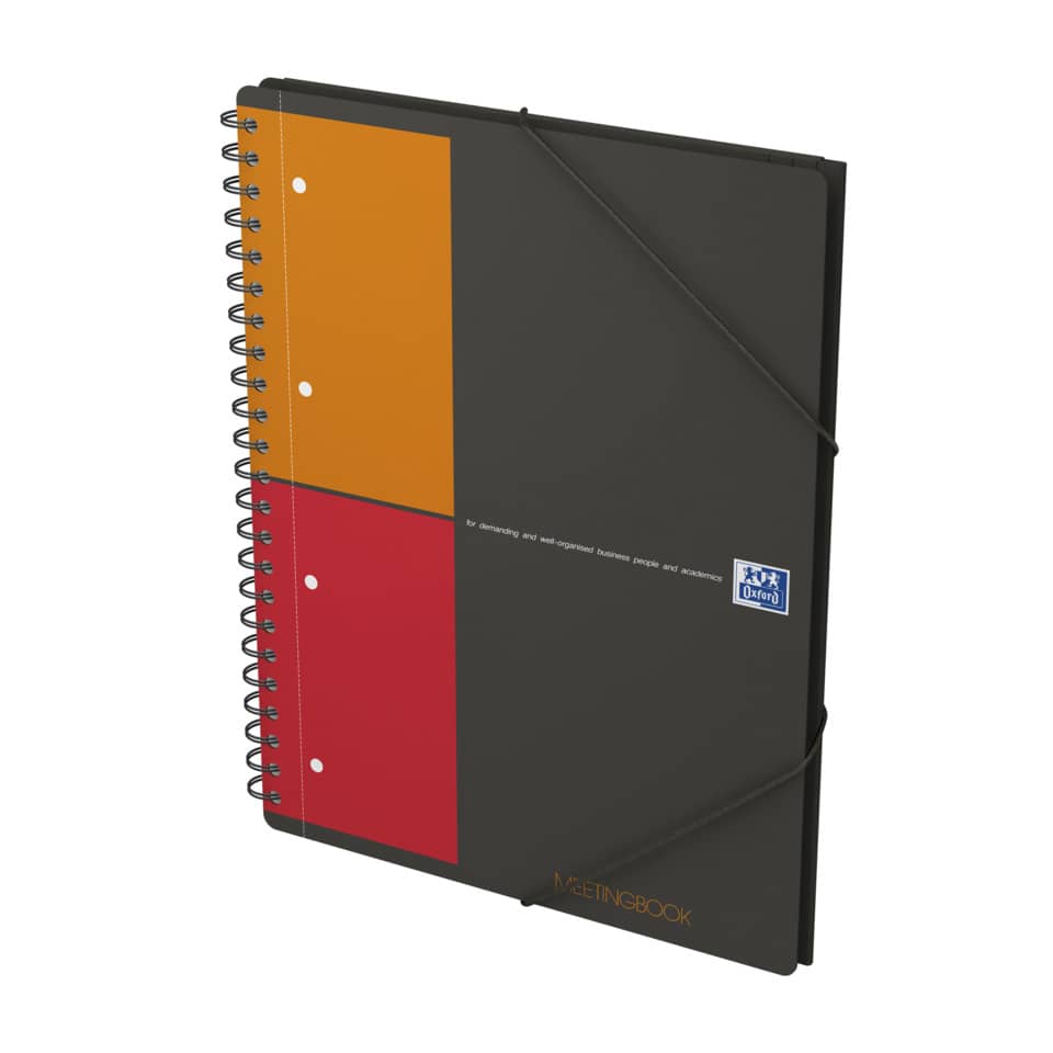 Notizbuch, Spiralbindung, A4-Format, Kunstleder, Color-Blocking