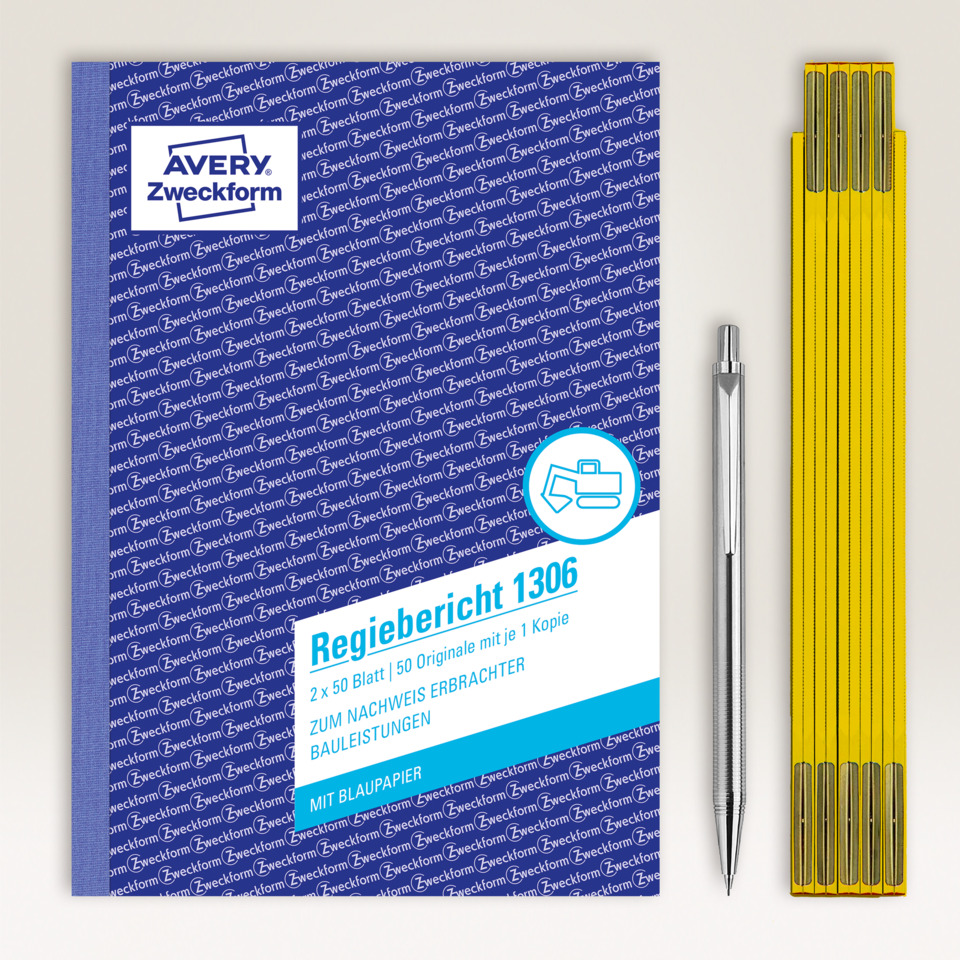 Papel, Rollen, Buchführung, Avery Zweckform, Blau