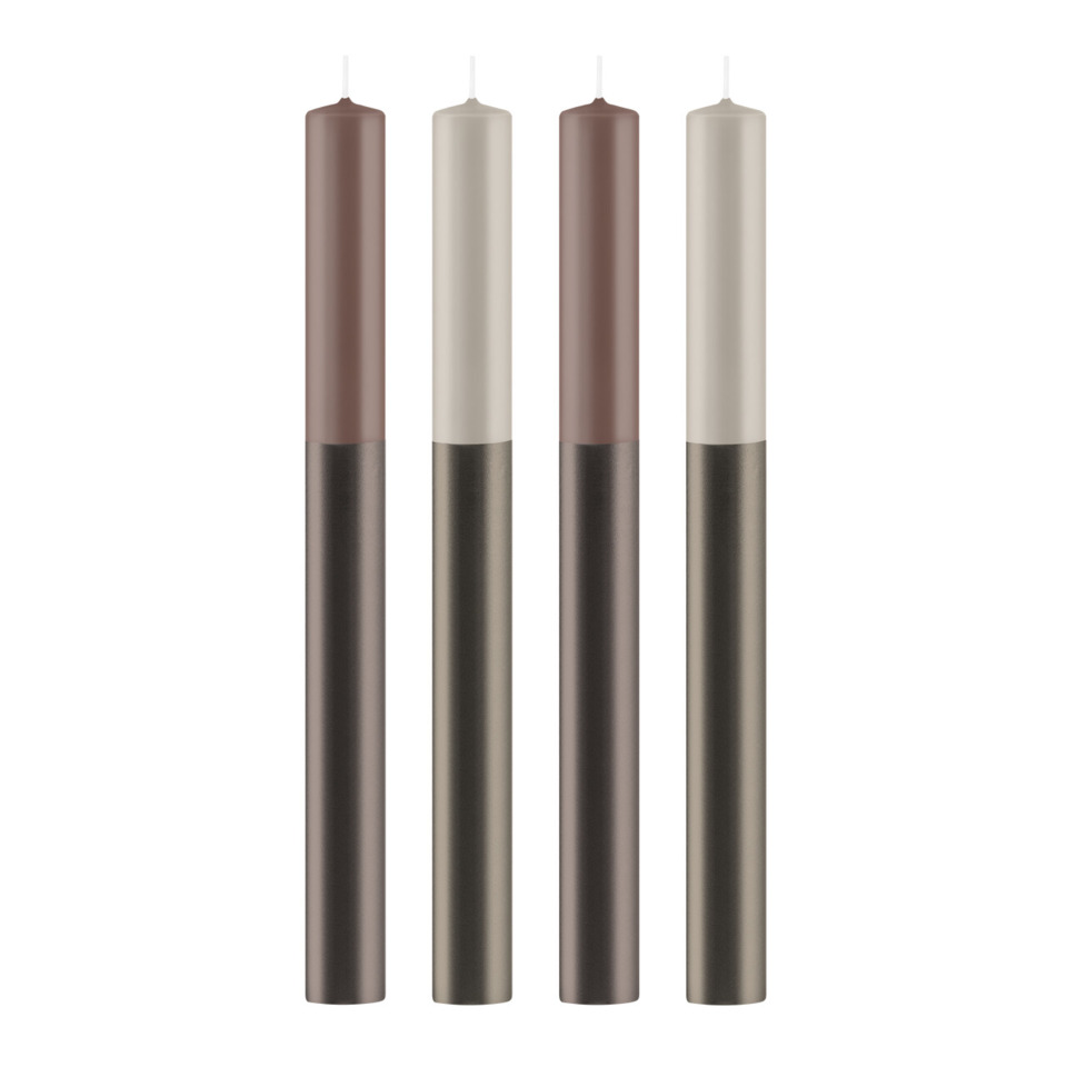 Stabkerze, Kerze, Bleistiftkerze, duo-ton, zweifarbig