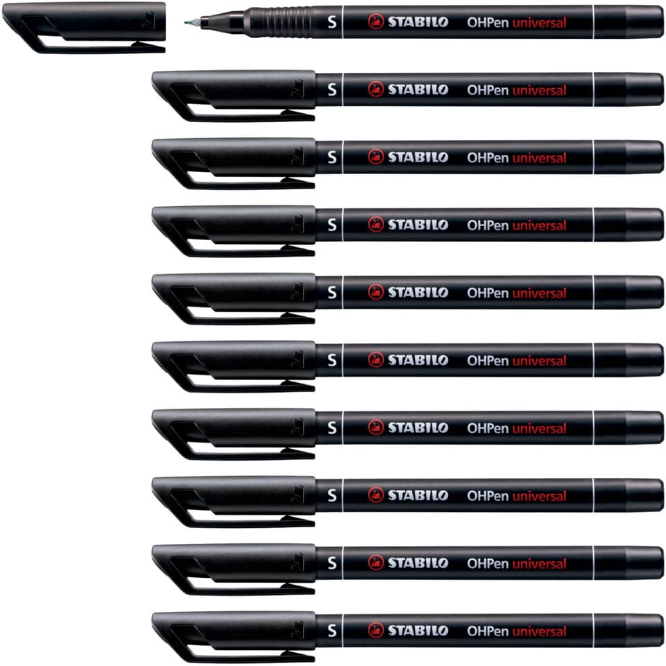 Stabilo Marker, Spitzer Marker, Univeral OHPen, Feiner Marker, Kunstbedarf