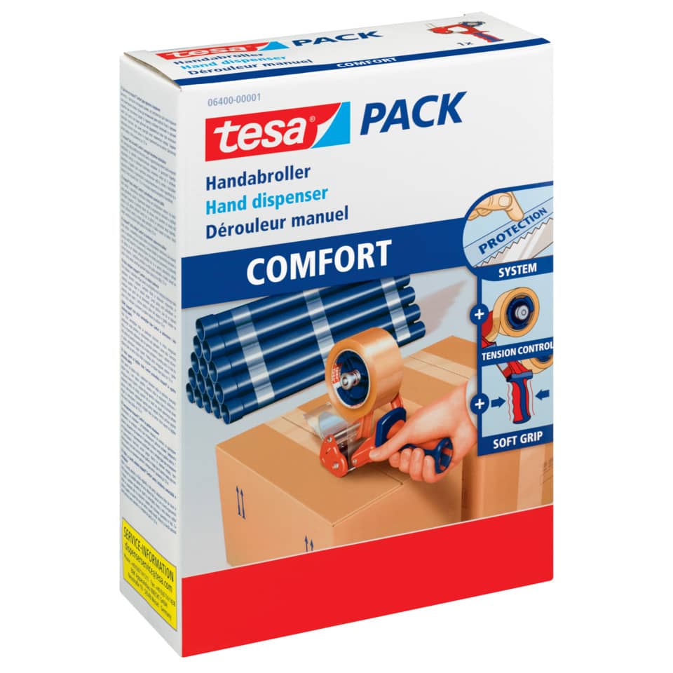 Hand-dispenser, Dispenser, Klebeband-Rolle, Komfort, Tesa Pack