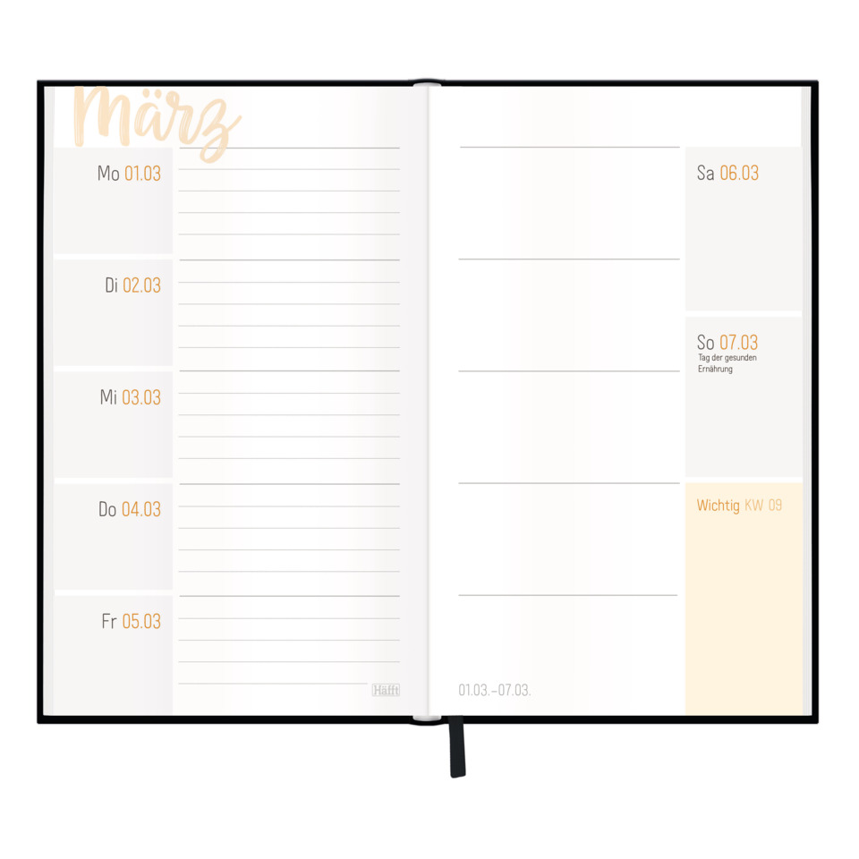 planer, agenda, notebook, offenesbuch, wochenansicht