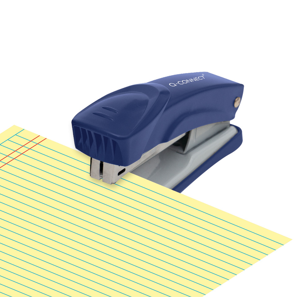 Locher, Korrigierbarer Locher, Kunststoff, blau, Notizpapier