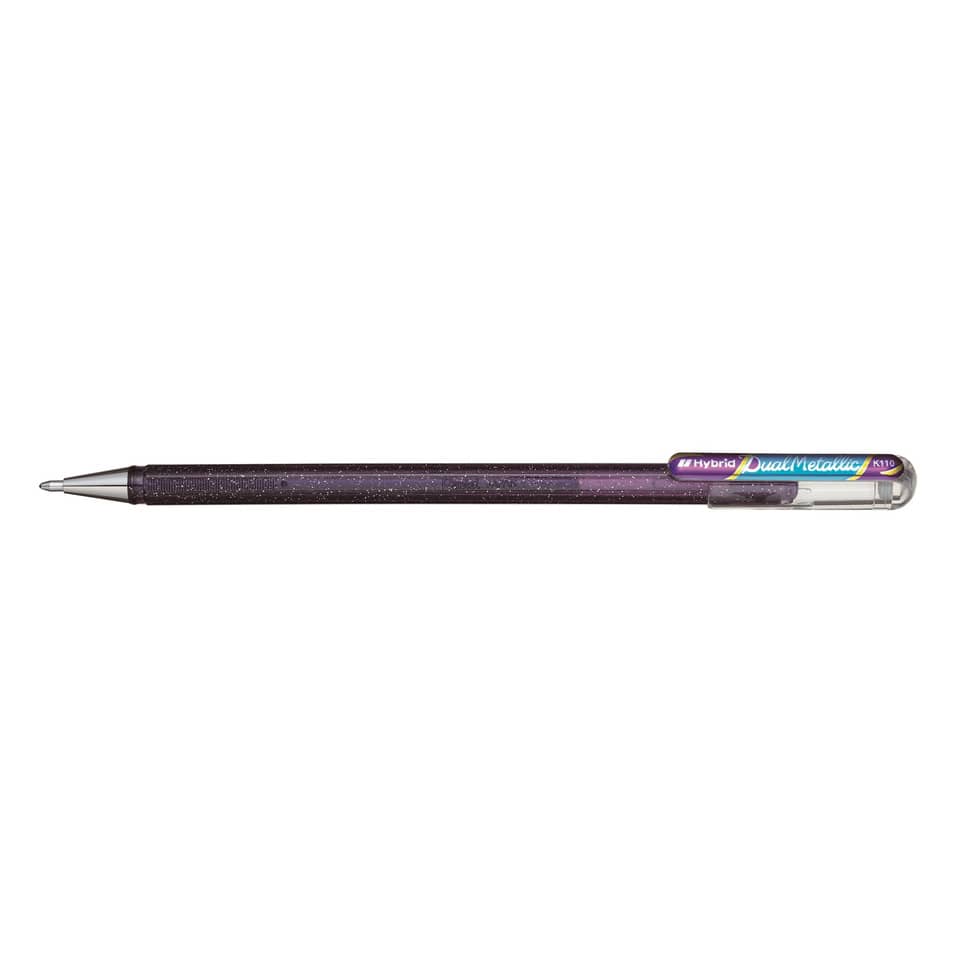 Kugelschreiber, Druckbleistift, metallic, lila, Schreibgerät