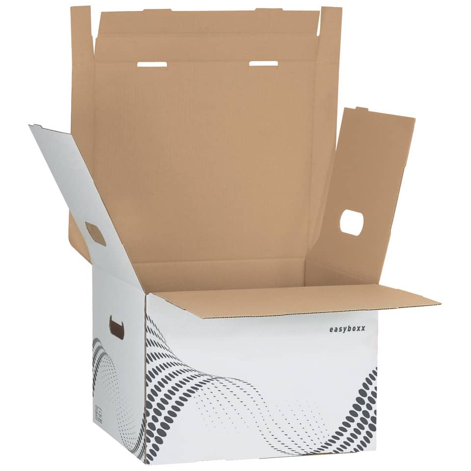 Karton-Box, Umzugskarton, Faltbox, Wellpappe, Lagerbox