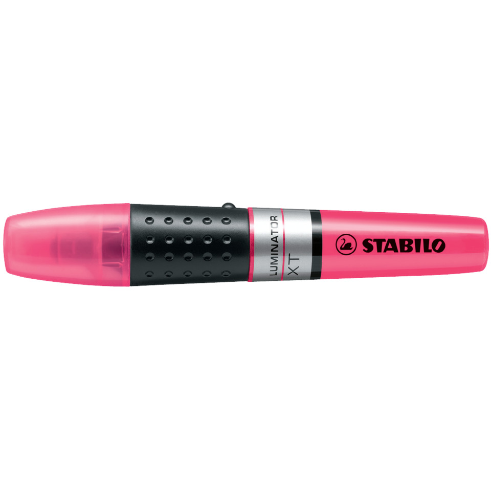 Marker, Luminator, Stabilo, Pink, Stift