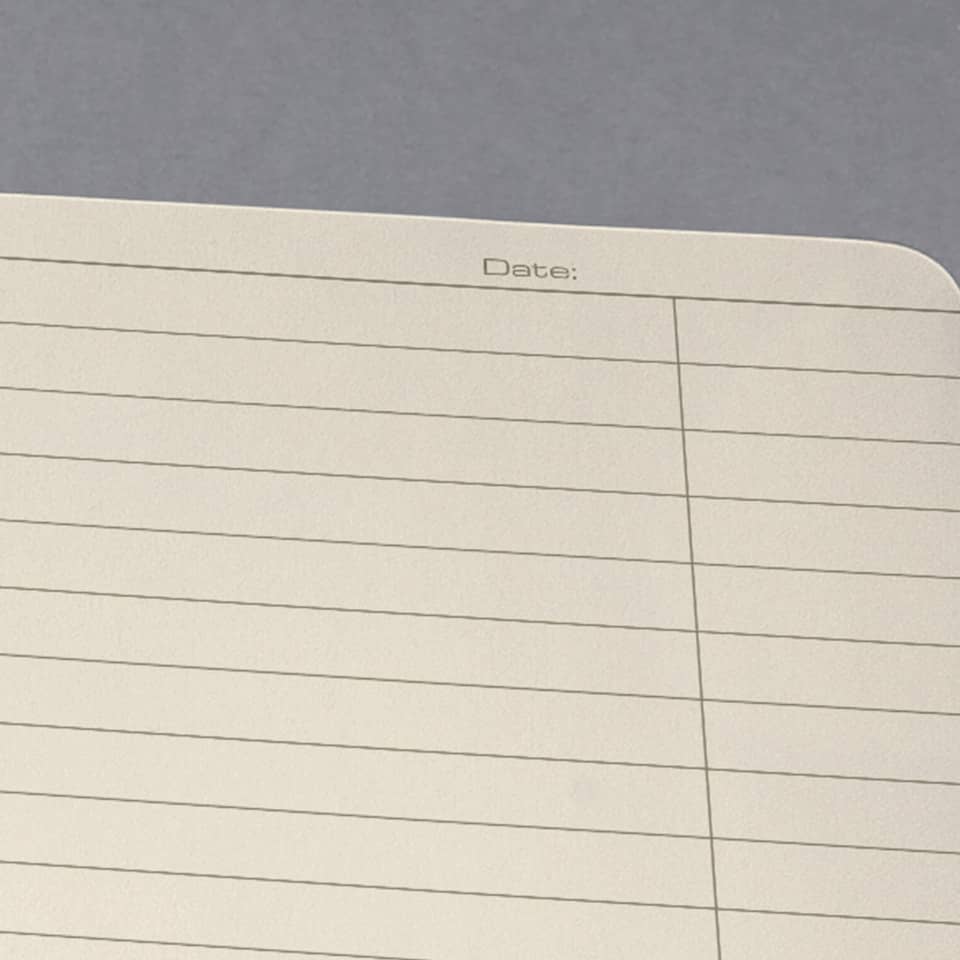 notizbuch, linierter planer, seite, Date, papier