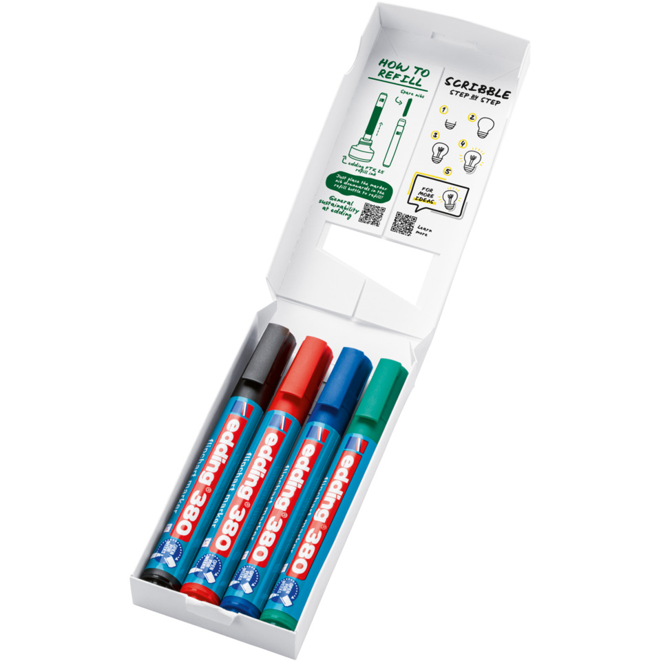 marker, dry-erase, colorful, set of 4, bunt