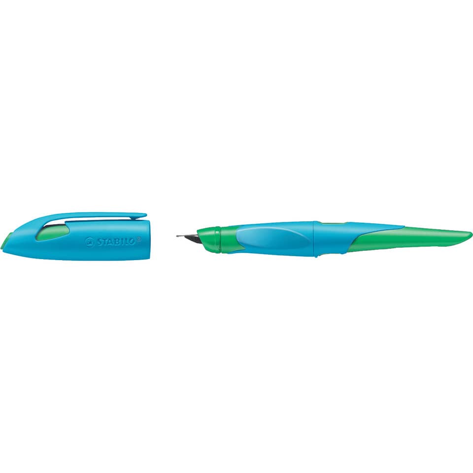Lineal pen, Tintenroller, Kugelschreiber, Kappe, blau/grün