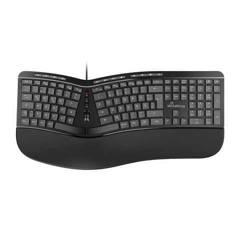 Tastatur kabelgebunden schwarz MEDIARANGE MROS120