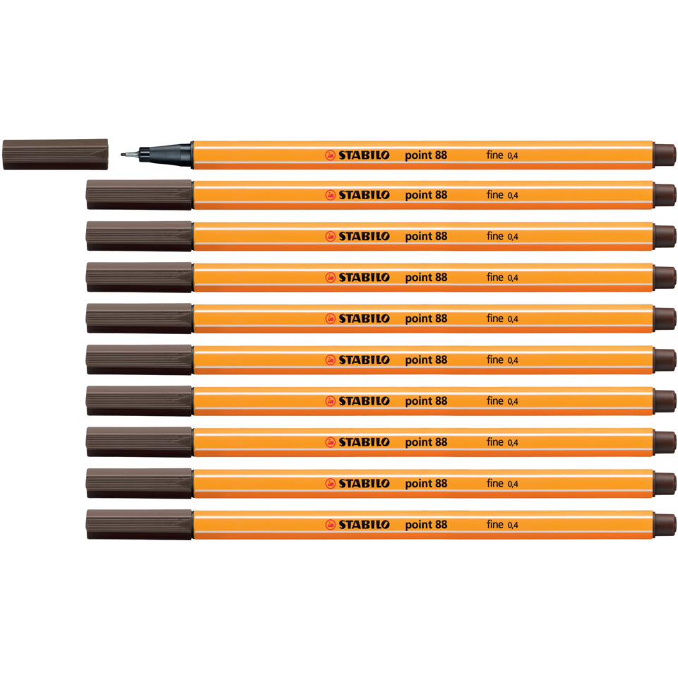 Marker, Permanent marker, Feiner Punkt, Orange, Stabilo point 88