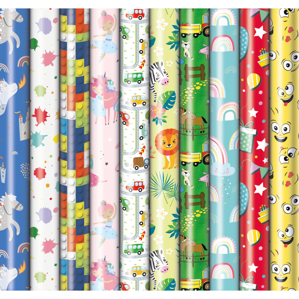 Geschenkpapierrolle 2mx70cm Kinder ZÖWIE 33003 555223