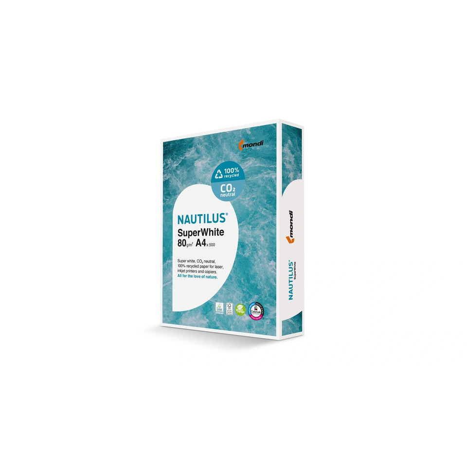 Nautilus, SuperWhite, 80g/m², A4, 500 Blatt