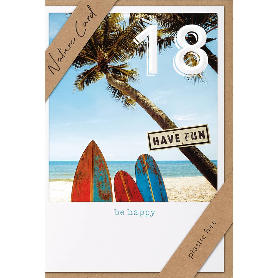 sommer, strand, surfbretter, palme, poster