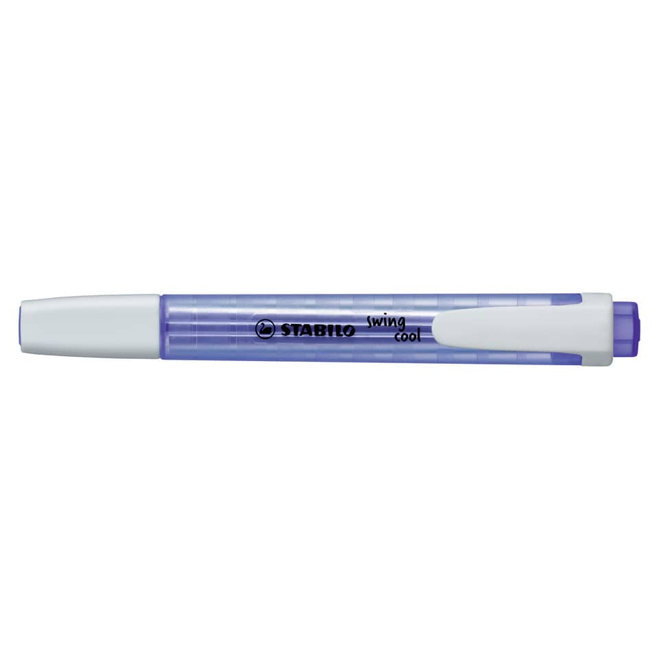 Marker, Permanent marker, Purple cap, Plastic body, Grip clip