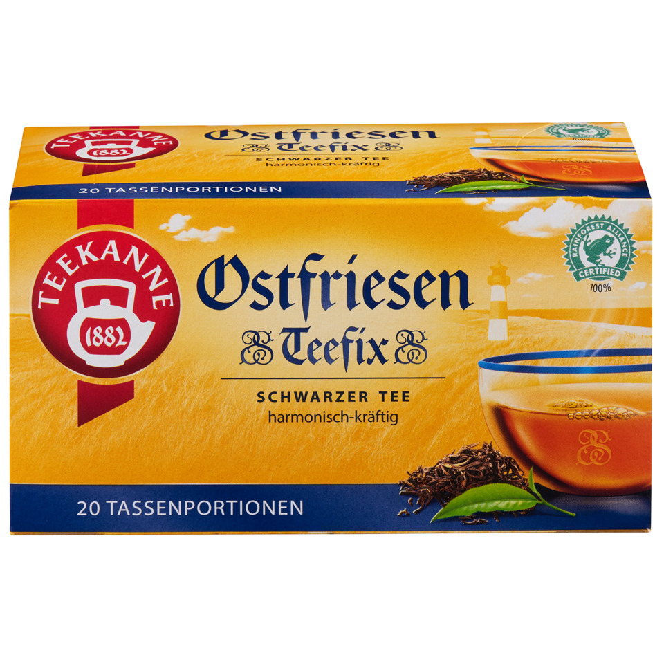 Schwarztee, Ostfriesen, Teefix, Kaffee/Teebar, 20 Tassenportionen