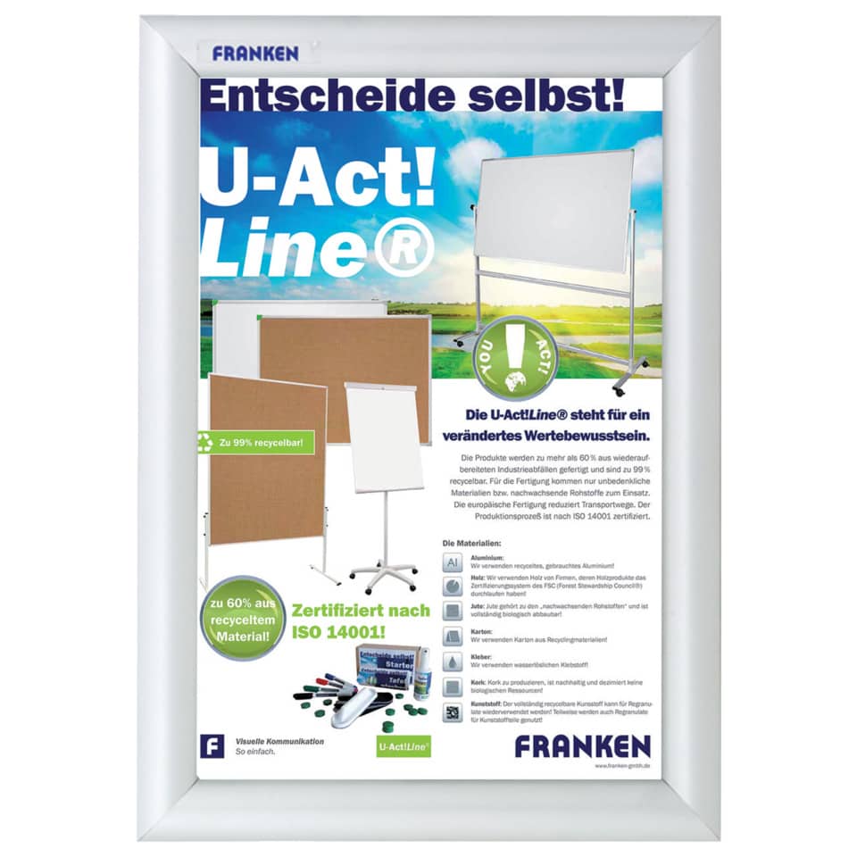 Poster, Display, Pinnwand, Klebepapier, Recyclingmaterial