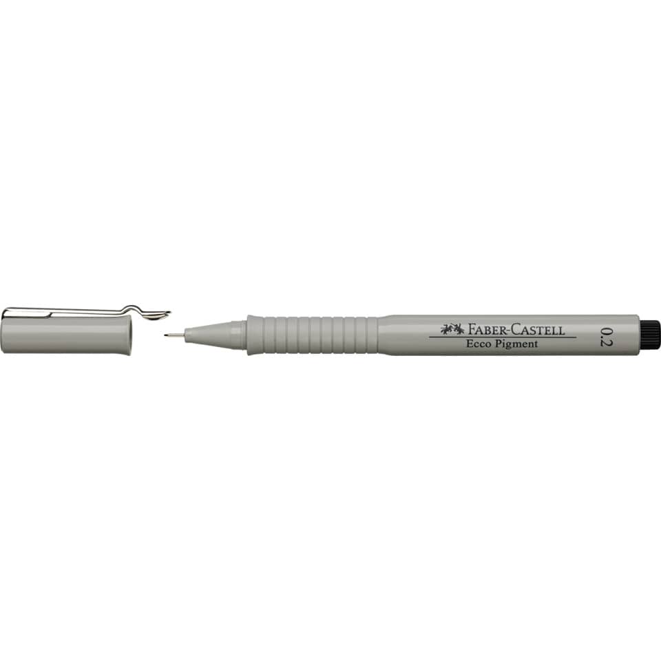 Fineliner, Ecco Pigment, 0.2, Spitze, Kugelschreiber ähnlich
