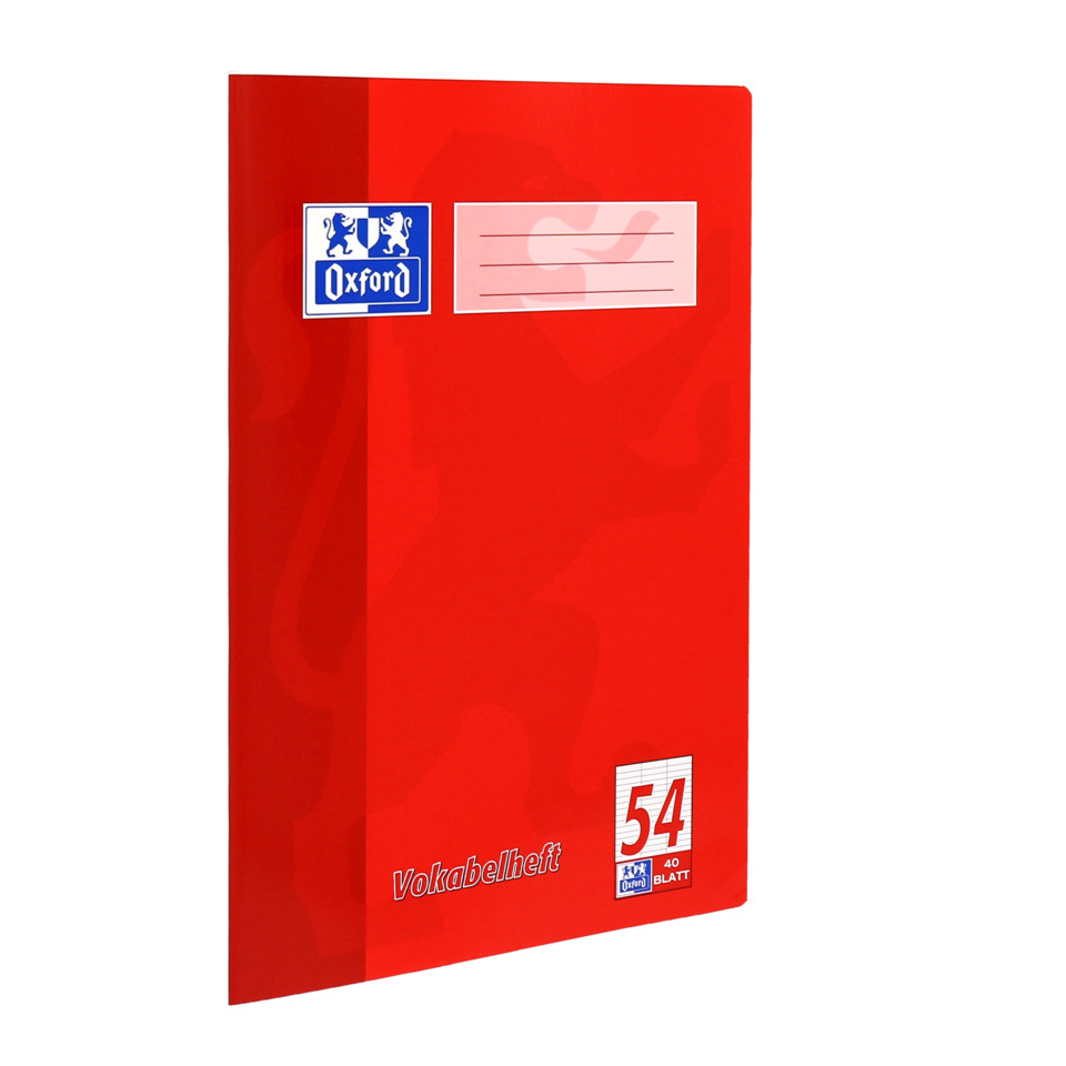 Vokabelheft, A4, 40 Blatt, Lin.54, liniert OXFORD 100050337
