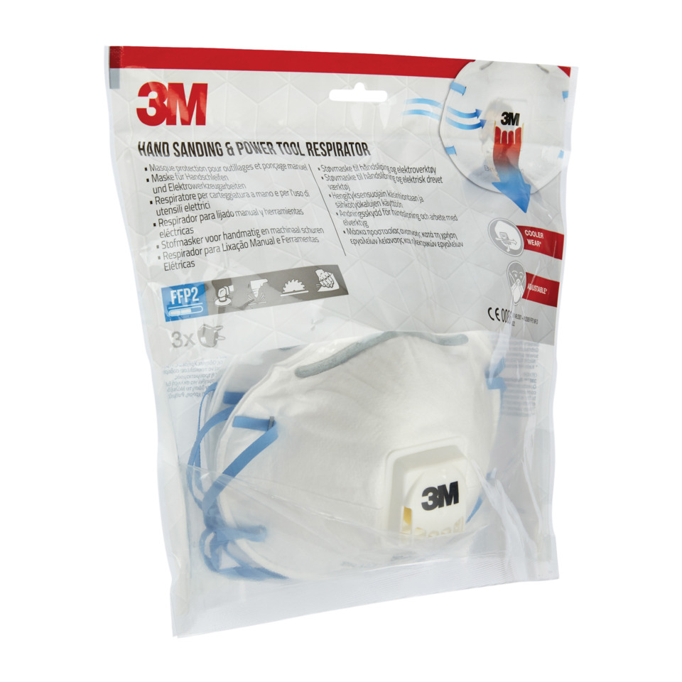 3M, N95-Style, Respirator, Gesichtsmaske, Verstellbare Träger