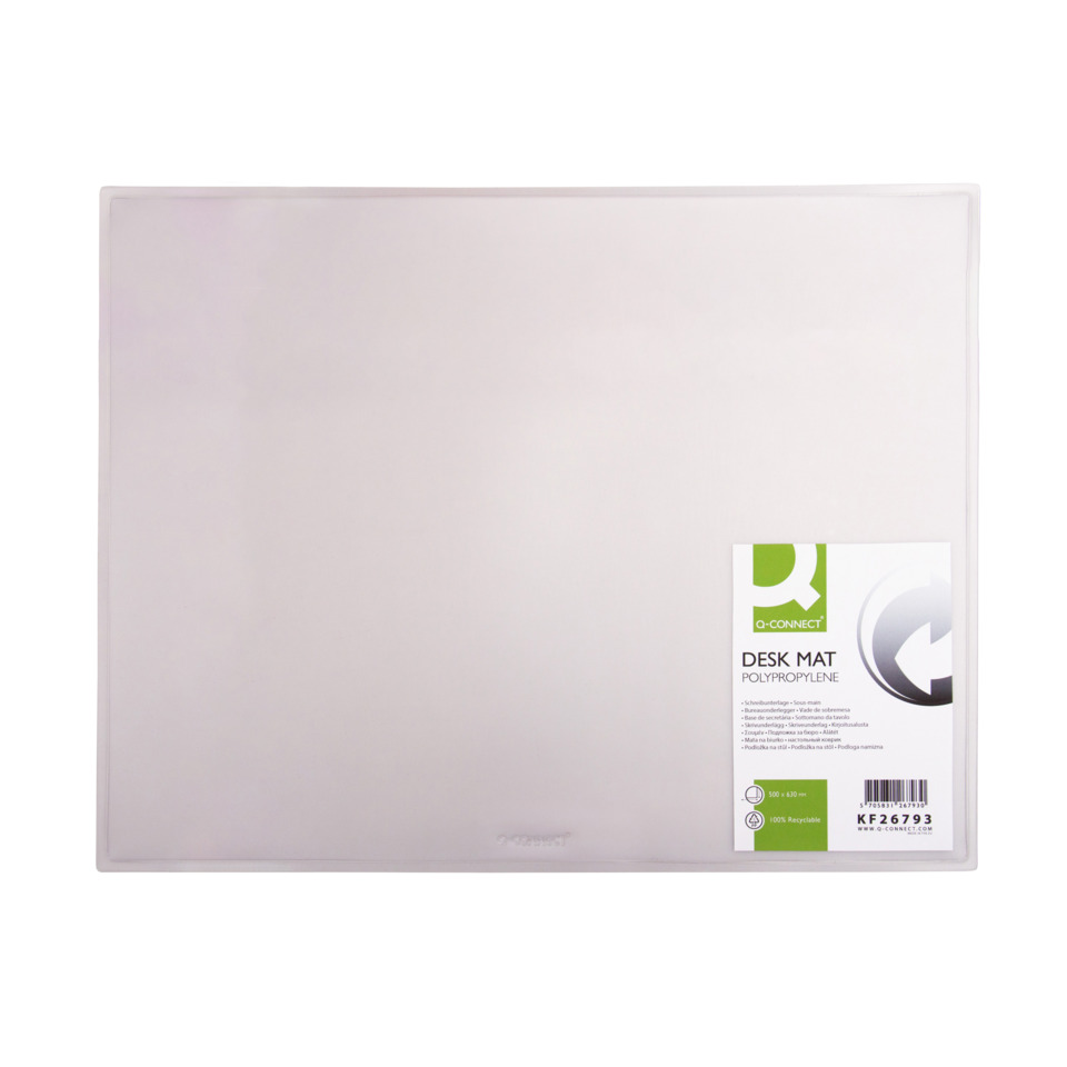 Deskmatte, Polypropylen, transparent, quadratisch, Büro Zubehör